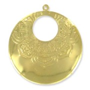 Colgante ligero bohemia 63 mm dorado x1