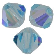 Tupis de Cristales de Preciosa 3 mm - MC Bead Rondell - Aqua Bohemica AB x30