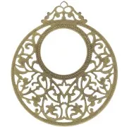 Colgantes ligeros fantasía 59 mm bronce x6