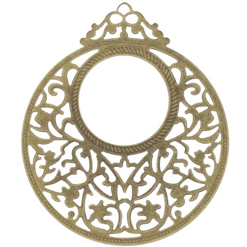 Colgantes ligeros fantasía 59 mm bronce x6