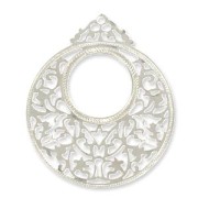 Colgantes ligeros fantasía 59 mm plateado x6|raw }}