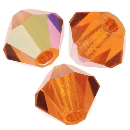 Tupis de Cristales de Preciosa 3 mm - MC Bead Rondell - Sun AB x30