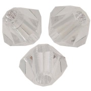 Tupis de Cristales de Preciosa 3 mm - MC Bead Rondell - Crystal Argent Flare x30