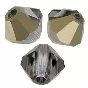 Tupis de Cristales de Preciosa 3 mm - MC Bead Rondell - Crystal Starlight Gold Hal