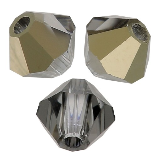 Tupis de Cristales de Preciosa 3 mm - MC Bead Rondell - Crystal Starlight Gold Hal