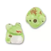 Rana de cerámica 15 mm Verde x1