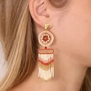 Cuentas Jaspe roja  3 mm x25