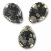 Gotas planas 12x16 mm Jet Picasso x6