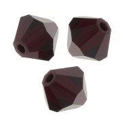 Tupis de Cristal Preciosa 5 mm - MC Bead Rondell - Garnet x12