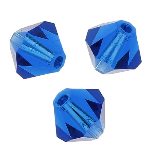 Tupis de Cristal Preciosa 5 mm - MC Bead Rondell - Capri Blue x12