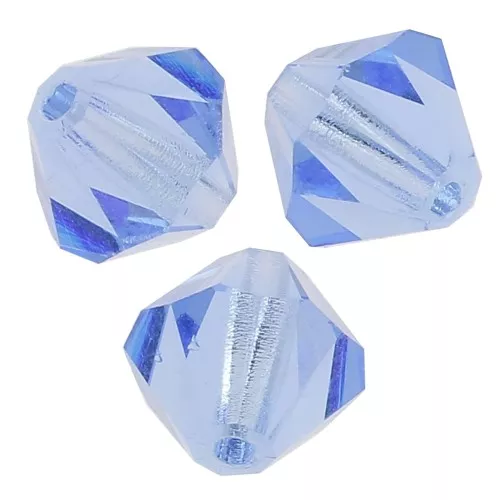 Tupis de Cristal Preciosa 5 mm - MC Bead Rondell - Light Sapphire x12