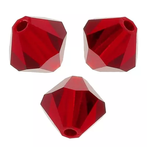 Tupis de Cristal Preciosa 5 mm - MC Bead Rondell - Light Siam x12