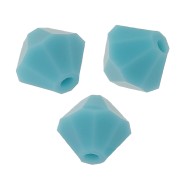 Tupis de Cristal Preciosa 5 mm - MC Bead Rondell - Turquoise x12