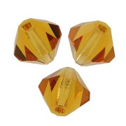 Tupis de Cristal Preciosa 5 mm - MC Bead Rondell - Topaz x12|raw }}