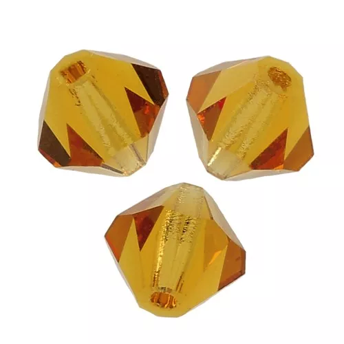Tupis de Cristal Preciosa 5 mm - MC Bead Rondell - Topaz x12
