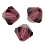 Tupis de Cristal Preciosa 5 mm - MC Bead Rondell - Burgundy x12