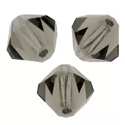 Tupis de Cristal Preciosa 5 mm - MC Bead Rondell - Black Diamond x12