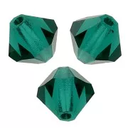 Tupis de Cristal Preciosa 5 mm - MC Bead Rondell - Emerald x12