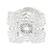 Anillo estampa cuadrada 22 mm plateado x1|raw }}