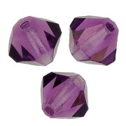 Tupis de Cristal Preciosa 5 mm - MC Bead Rondell - Amethyst x12