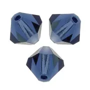 Tupis de Cristal Preciosa 5 mm - MC Bead Rondell - Montana x12