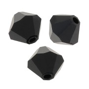 Tupis de Cristal Preciosa 5 mm - MC Bead Rondell - Jet x12