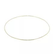 Pulsera jonc liso 64 mm - Chapado de Oro 3 micras x1