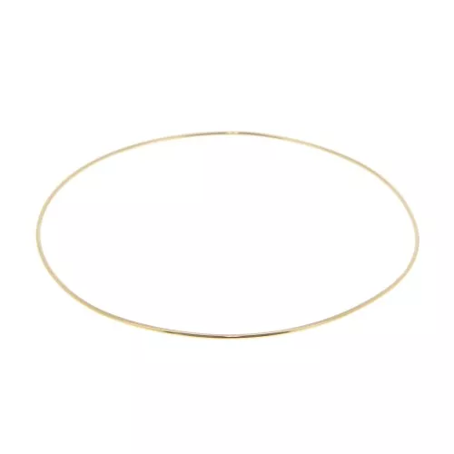 Pulsera jonc liso 64 mm - Chapado de Oro 3 micras x1