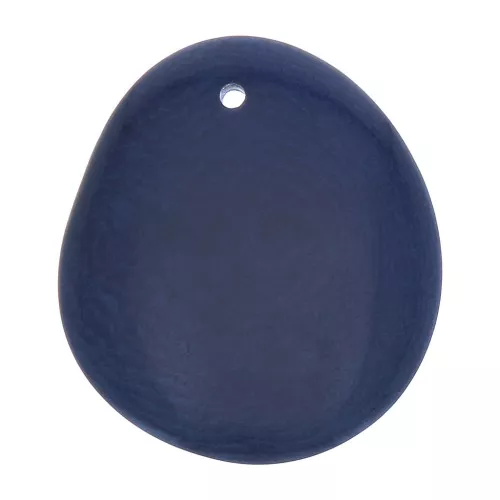 Cuentas de Tagua corte fino 25-35 mm Azul noche x1
