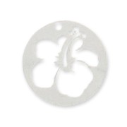 Cequí Hibiscus 20 mm de Plata 925 x1|raw }}