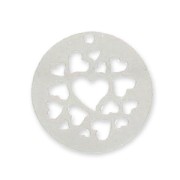 Cequí corazones 20 mm de Plata 925 x1|raw }}