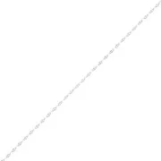 Cadena eslabón fanstasía 1.8 mm - chapado en plata fina x50cm