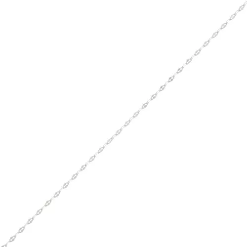 Cadena eslabón fanstasía 1.8 mm - chapado en plata fina x50cm