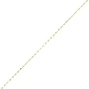 Cadena eslabón fanstasía 1.4 mm - Dorado con oro fino x50cm