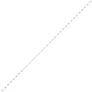 Cadena eslabón fanstasía 1.4 mm - chapado en plata fina x50cm