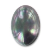 Cabuchón de resina perlada 18x13 mm Iridescent black x1|raw }}