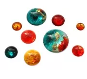 Molde de silicona para hacer cabuchones redondos de resina de 8 a 28cm x1