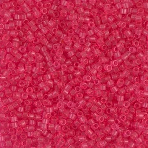 Miyuki Delica 11/0 DB1308 - Dyed Transparent Bubble Gum Pink x8g