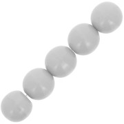 Cuentas redondas 8 mm Opaque Grey x20|raw }}