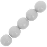 Cuentas redondas 8 mm Opaque Grey x20