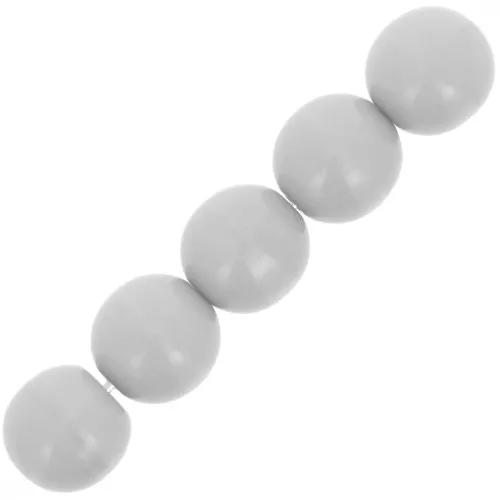 Cuentas redondas 8 mm Opaque Grey x20