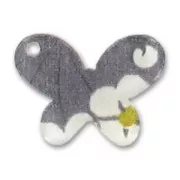 Mariposa 15x20 mm Liberty Misti Dark Grey x1