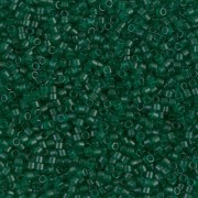 Miyuki Delica 11/0 DB0776 - Dyed Semi-Frosted Transparent Emerald x8g