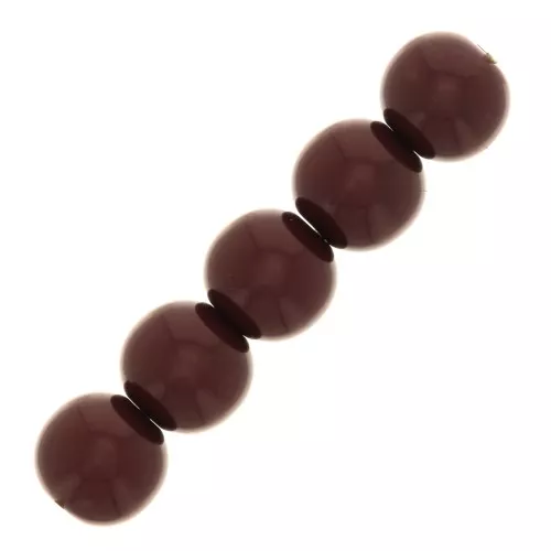 Cuenta de resina Opaco 4 mm - Lie de vin x15