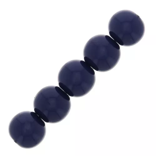 Cuenta de resina Opaco 4 mm - Azul marine x15
