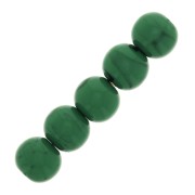 Cuenta de resina Opaco 4 mm - Malachite x15