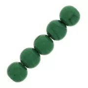 Cuenta de resina Opaco 4 mm - Malachite x15