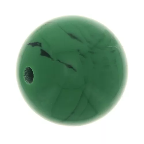 Cuenta de resina Opaco 10 mm - Malachite x1
