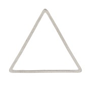 Anilla para montaje y tejido triangular 20x23 mm - Acero inoxydable x1