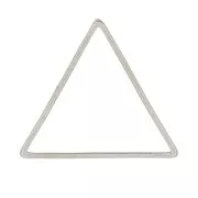 Triángulo - Anilla para montaje y tejido triangular 20x23 mm - Acero inoxydable x1 Anilla para montaje y tejido triangular 20x23 mm - Acero inoxydable x1